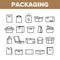 Packaging Types Vector Thin Line Icons Set