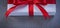 Packed present box on grey surface holidays concept