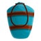 Packed sleeping bag icon, cartoon style