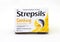 Packet of soothing Strepsils isolated