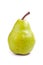 Packham pear, also Packhamâ€™s Triumph, isolated on white background