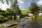 Packhorse bridge and ford at Malmsmead, Exmoor, North Devon