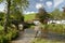 Packhorse bridge and ford at Malmsmead, Exmoor, North Devon