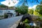 Packhorse bridge over the Malham Beck, Malham, Yorkshire Dales, North Yorkshire, England, UK, Western Europe