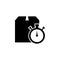 packing box and stopwatch icon. Element of logistics icon. Premium quality graphic design icon. Signs and symbols collection icon