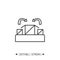 Packing line icon. Editable vector illustration