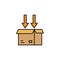 Packing line illustration icon. Signs and symbols can be used for web, logo, mobile app, UI, UX