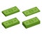 Packing money banknotes. Set of green dollar in various bundles. Vector illustration
