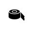 Packing tape glyph icon. Clipart image