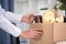 Packing your belongings after losing your job