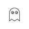 Packman ghost line icon
