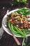 Pad Ka Prao, Stir Fried Minced Pork with Green Bean, Thai Food