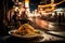 Pad Thai, a mouthwatering dish of fried noodles in a busy Thai night market