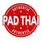 Pad thai sign or stamp