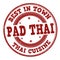 Pad thai sign or stamp
