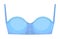 Padded underwired balconette bra on white background