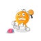 Paddle ball zombie character.mascot vector