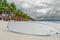 Paddle board in Boracay white beach