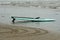 Paddle Board Equipment On the Beach