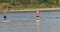 Paddle Boarders On The North Saskatchewan River