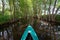 Paddle boat on a canal