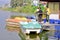 Paddle Boats in the lakeside anchored hired for rent on recreational boating center. Mirik Lake Darjeeling West Bengal India South