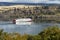 Paddle Steamer On Columbia River Gorge