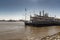 Paddle steamers Creole Queen and Natchez on the Mississippi in New Orleans.