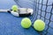 Paddle tennis still life