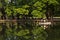 Paddle water wheel Aerator in park