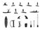 Paddleboarding equipment silhouettes, Paddleboard silhouette, Paddleboarding silhouettes, Paddleboard svg, Paddleboard vector,
