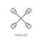 Paddles icon. Trendy Paddles logo concept on white background fr