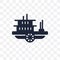 paddlewheeler transparent icon. paddlewheeler symbol design from