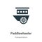 Paddlewheeler vector icon on white background. Flat vector paddlewheeler icon symbol sign from modern transportation collection