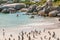 Paddling with a canoe at Boulders Penguin Colony