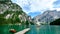 Paddling Lake Braies tourism