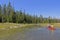 Paddling Up a Mountain Stream