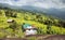 Paddy field and primitive small house