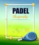 Padel championship poster