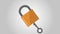 Padlock animation, security and protection HD animation