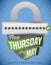 Padlock, Authenticated Input and a Ribbon Promoting Password Day, Vector Illustration