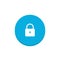 Padlock Button Icon Vector in Trendy Flat Style on White Background