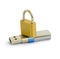 Padlock in flash drive