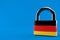 Padlock with german flag