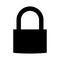 Padlock icon. Security lock sign. Secure protection symbol