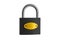 Padlock isolated on white background, clipping path included