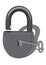 Padlock with key