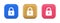 Padlock locking web access button password security protection safe encryption 3d icon