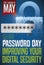 Padlock, Ribbon, Input and Keyhole Promoting Password Day, Vector Illustration