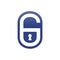 Padlock Shape Initial G Lettermark Graphic Icon